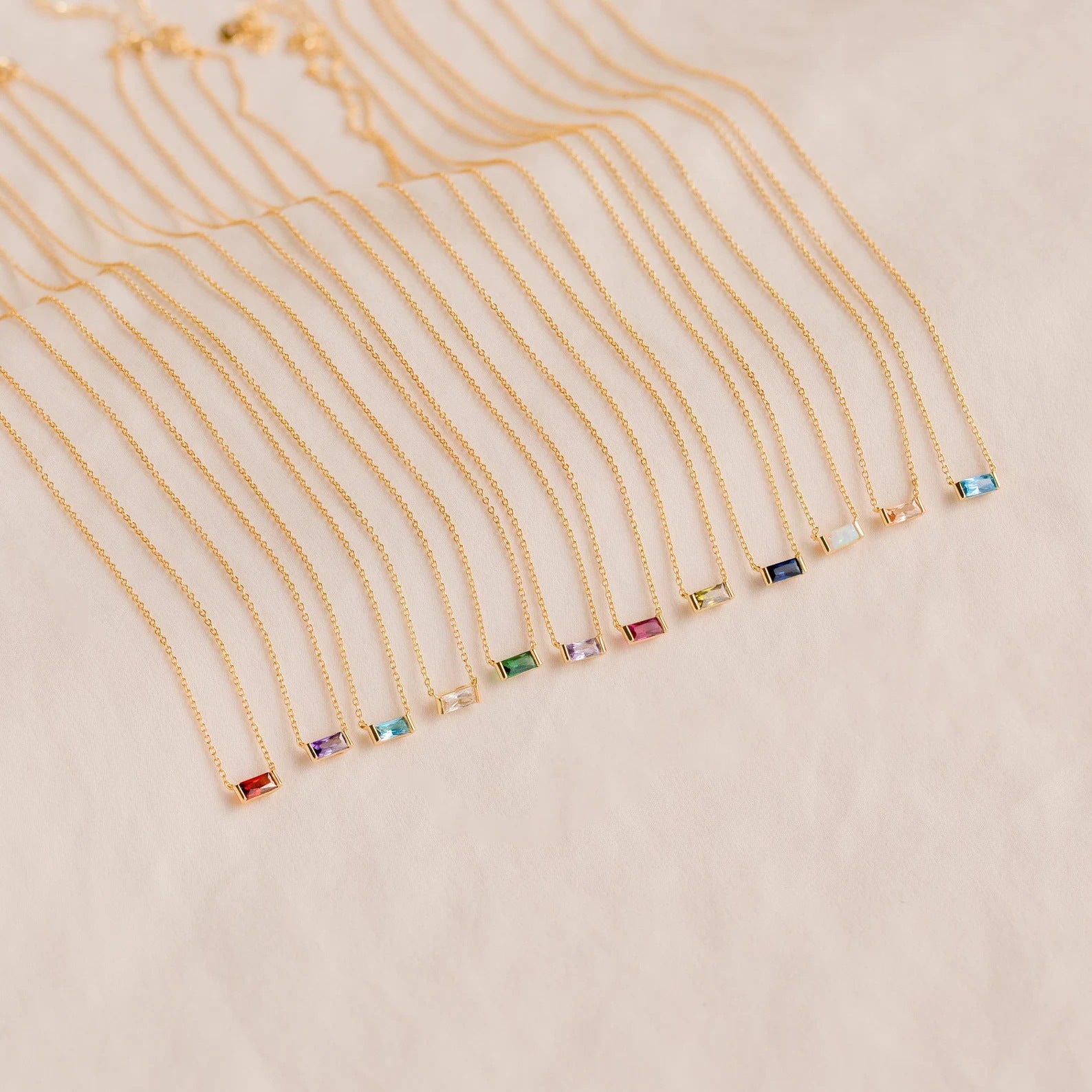 Birthstone Bar Necklace