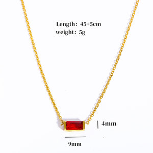 Birthstone Bar Necklace