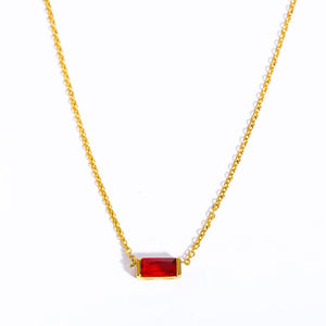 Birthstone Bar Necklace