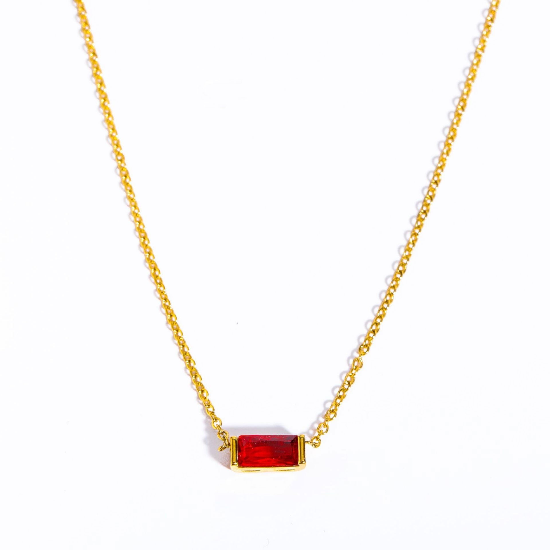 Birthstone Bar Necklace