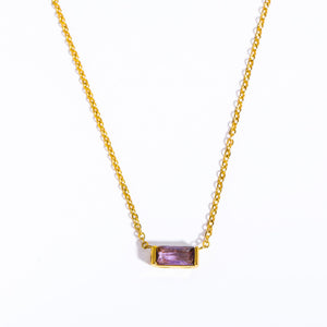 Birthstone Bar Necklace