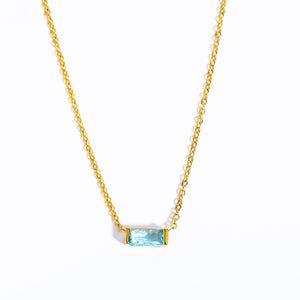 Birthstone Bar Necklace