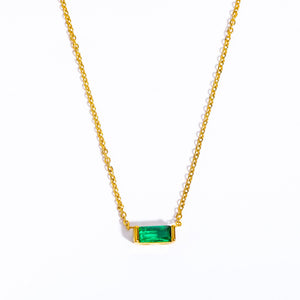 Birthstone Bar Necklace
