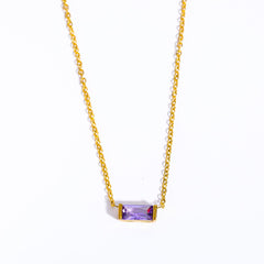 Birthstone Bar Necklace