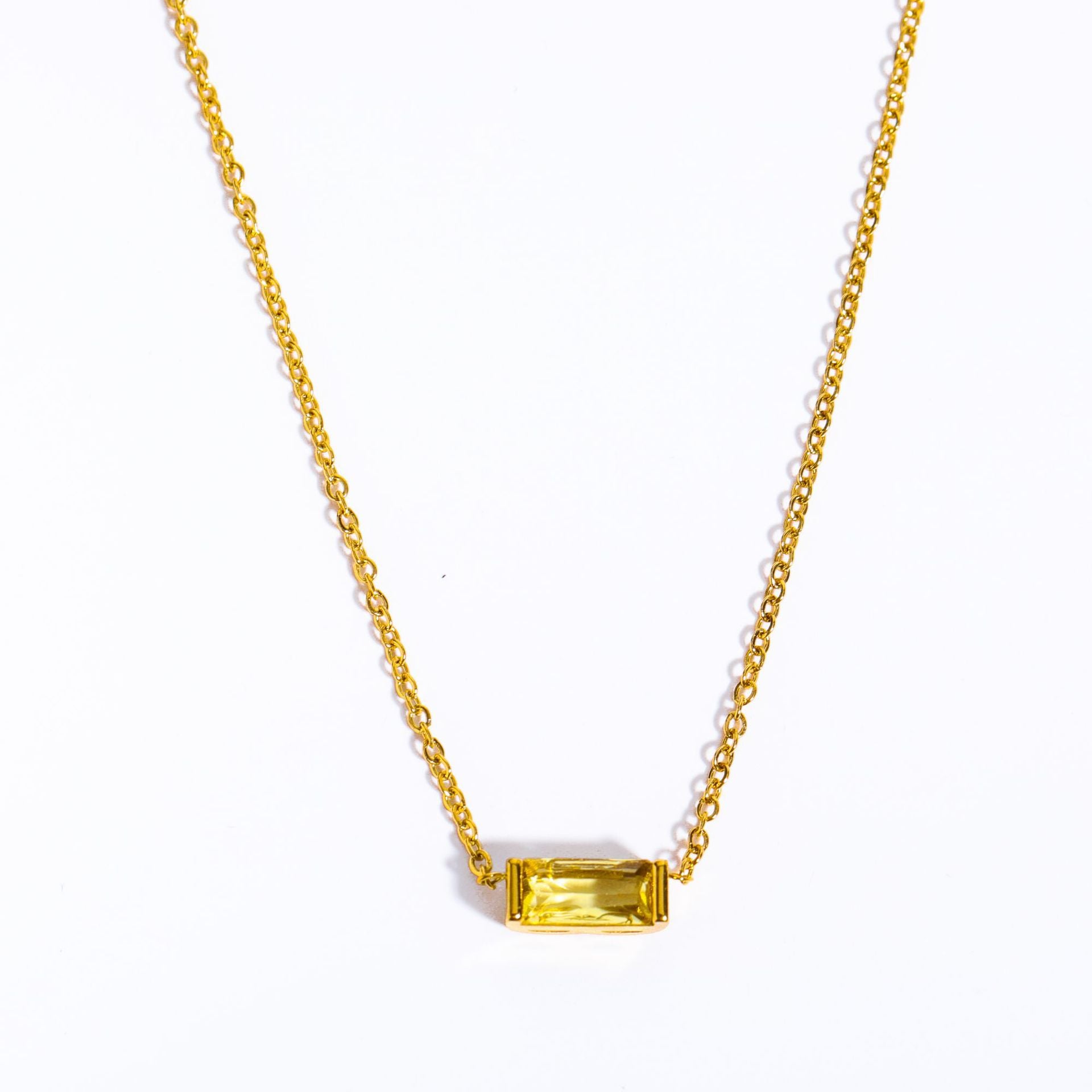 Birthstone Bar Necklace
