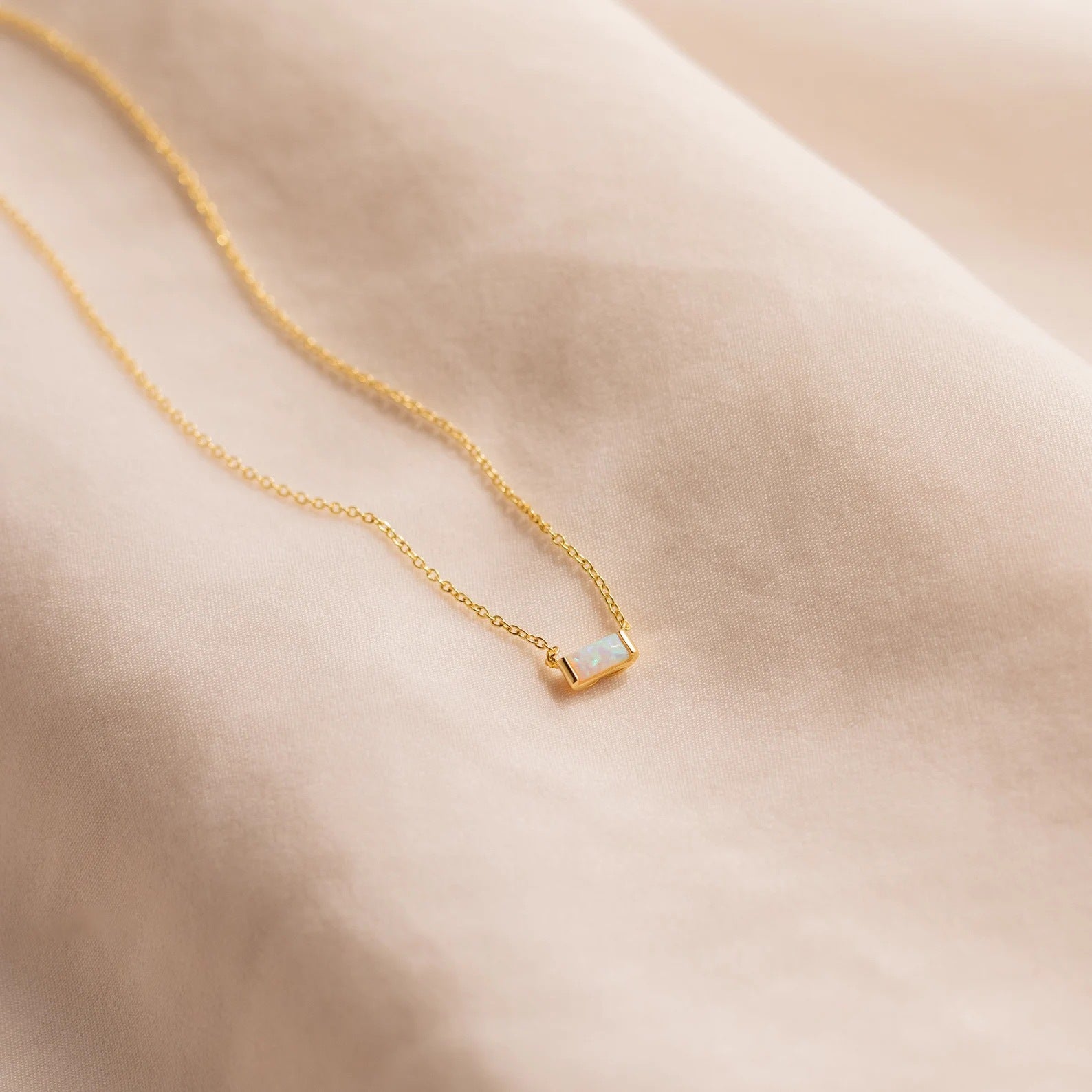 Birthstone Bar Necklace