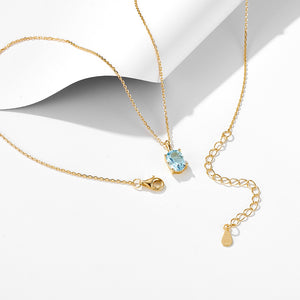 Azure Oval Necklace