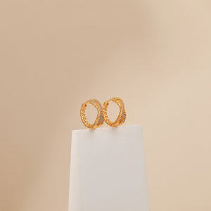 Intertwined Sparkle Hoops