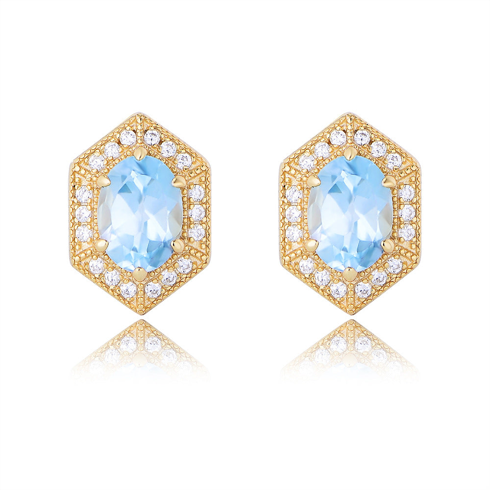 Azure Dream Topaz Earrings Stella Harte