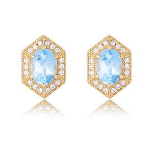 Azure Dream Topaz Earrings