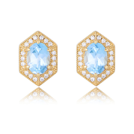 Azure Dream Topaz Earrings