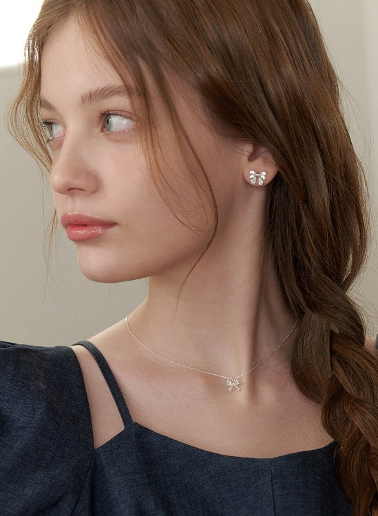 Ribbon Elegance Stud Earrings Stella Harte