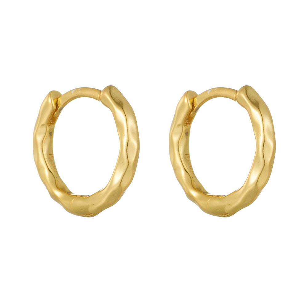 Whispering Waves Hoop Earrings Stella Harte