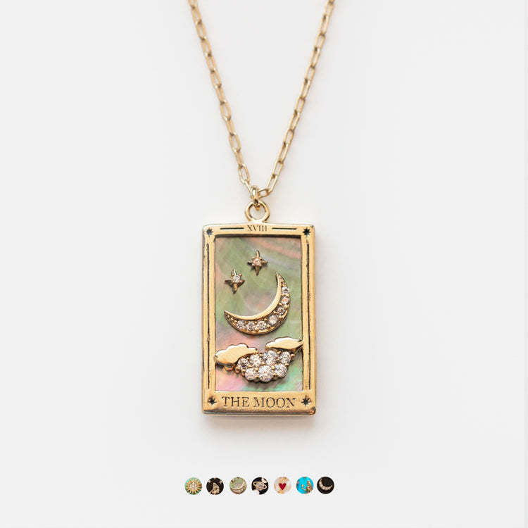 Celestial Tarot Charm Necklace Stella Harte