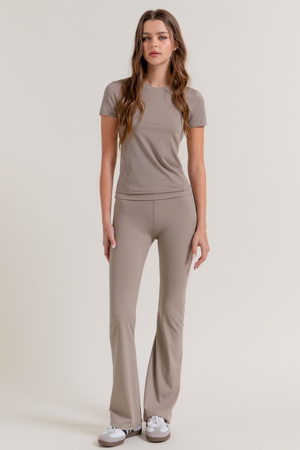 Short Sleeve Side Seam Workout Top