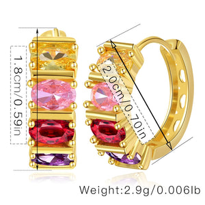 Sunset Baguette Hoops