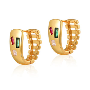 Tricolor Gem Cuffs