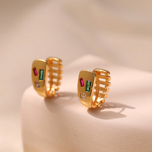 Tricolor Gem Cuffs