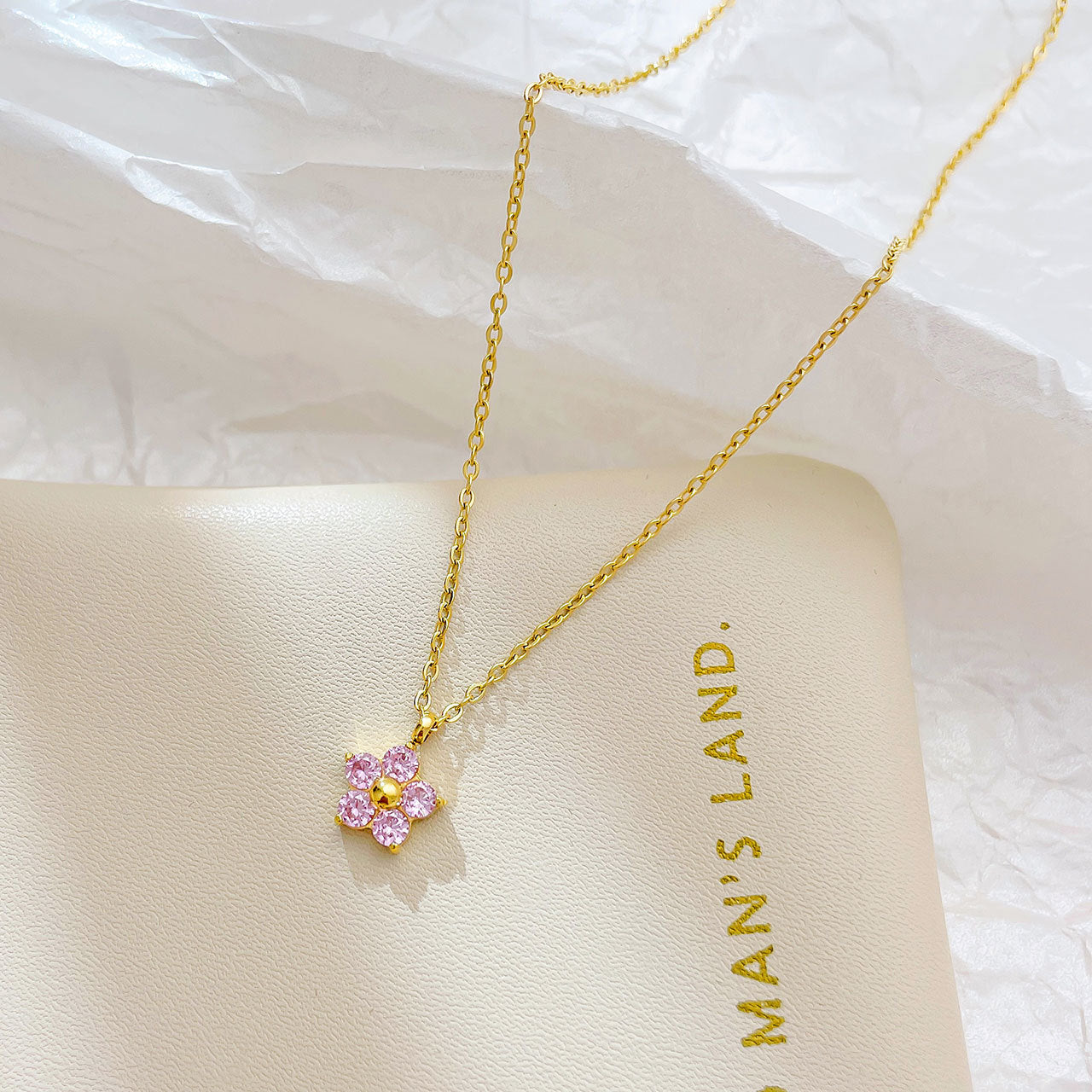 Blossom Gem Trio Necklace