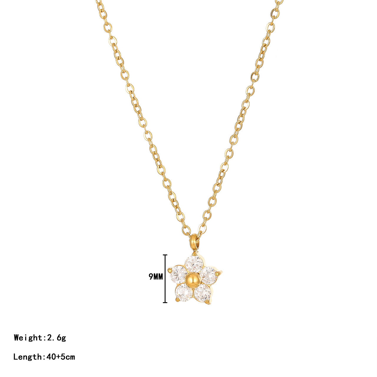 Blossom Gem Trio Necklace