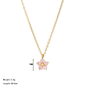 Blossom Gem Trio Necklace
