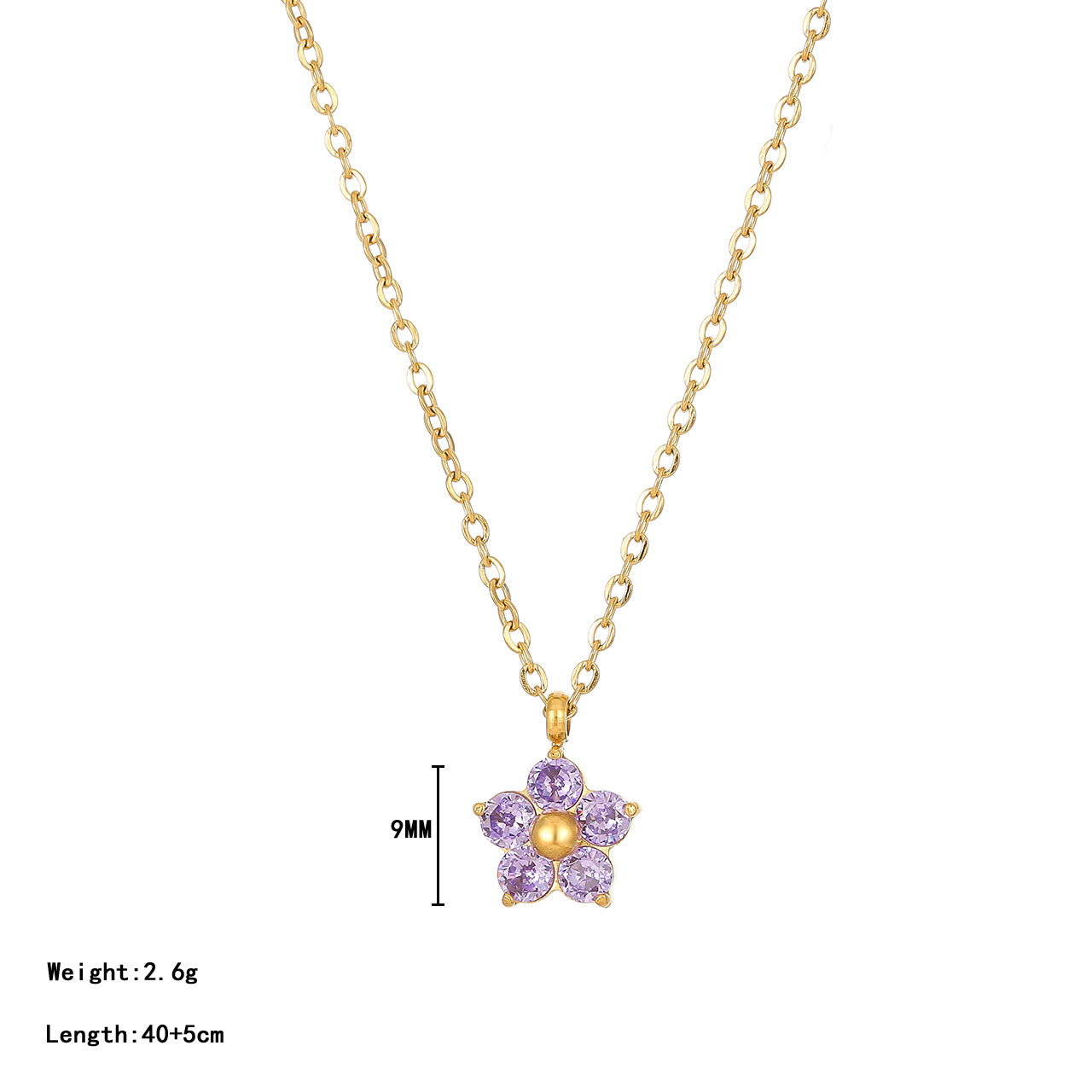 Blossom Gem Trio Necklace