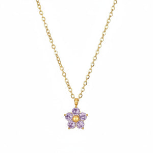 Blossom Gem Trio Necklace