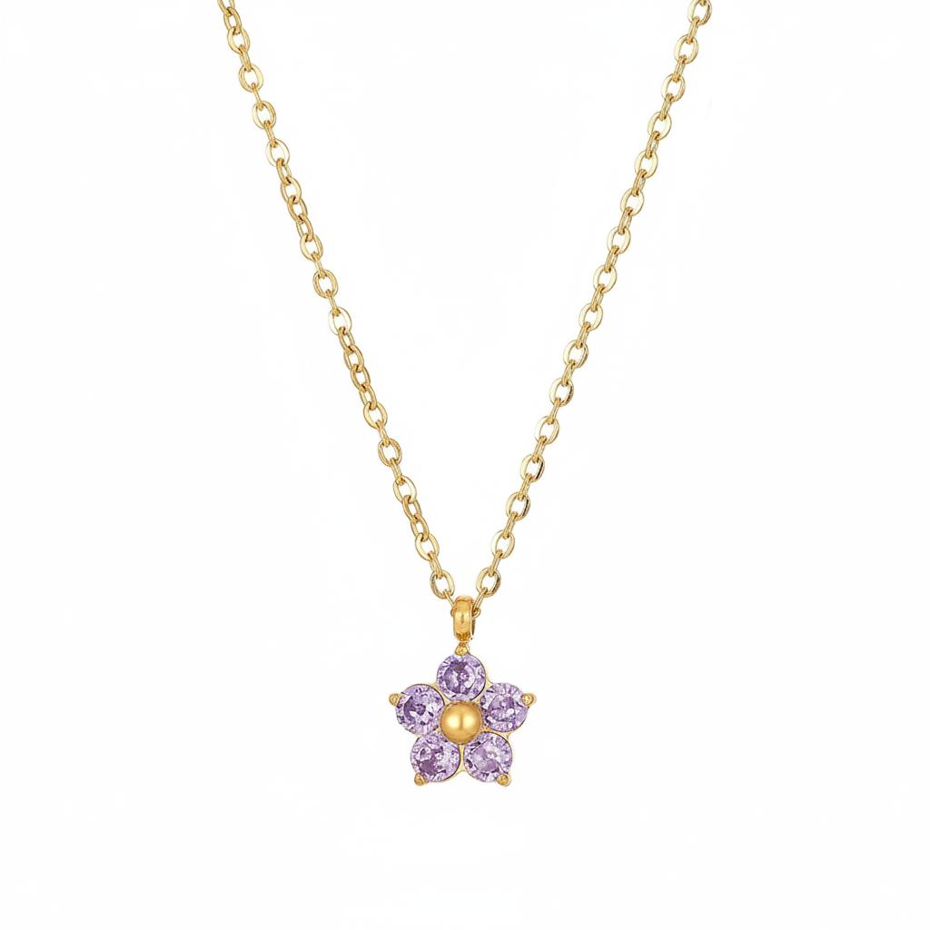 Blossom Gem Trio Necklace