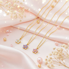 Blossom Gem Trio Necklace