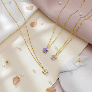 Blossom Gem Trio Necklace
