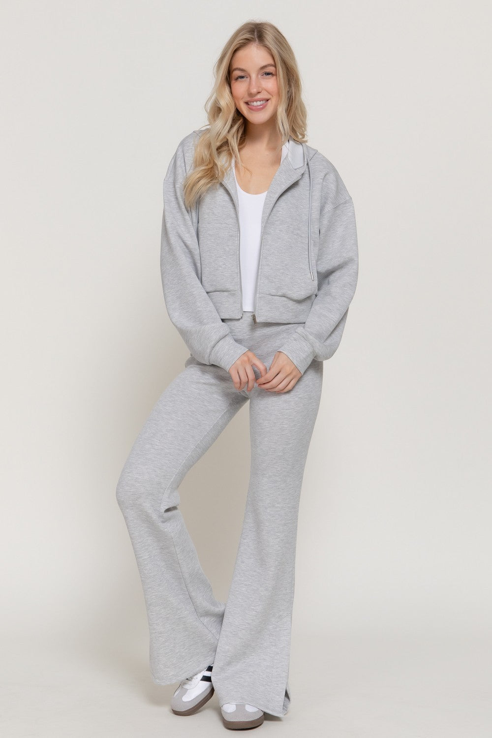 Flare Soft Bottom Slit Scuba Pant