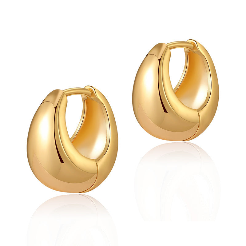 Lune Gold Hoops