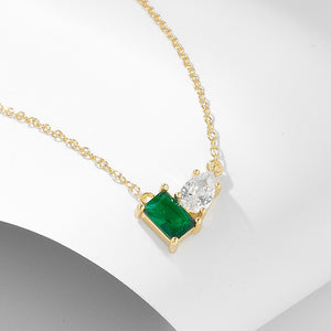 Emerald Duo Necklace