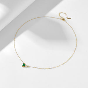 Emerald Duo Necklace