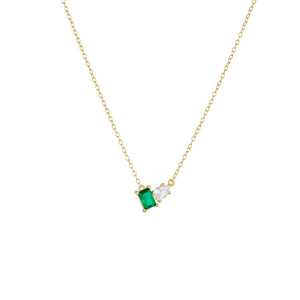 Emerald Duo Necklace