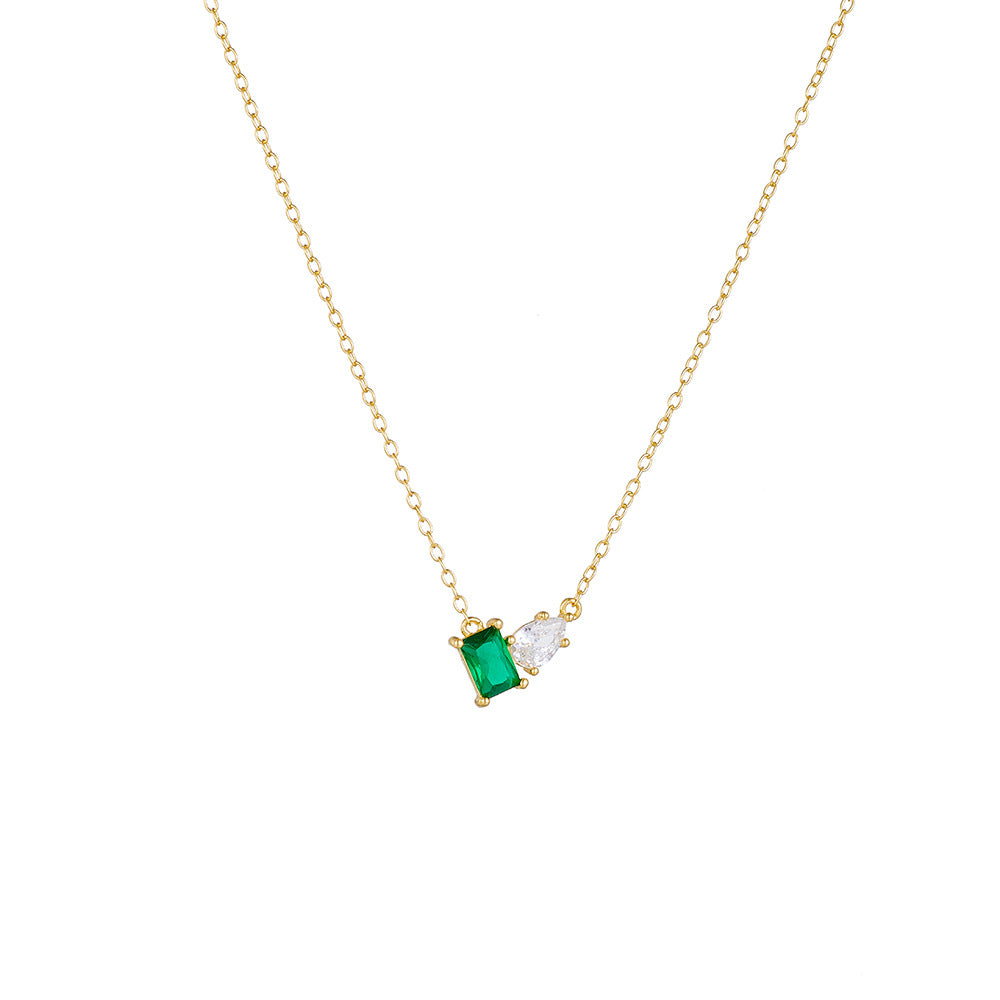 Emerald Duo Necklace