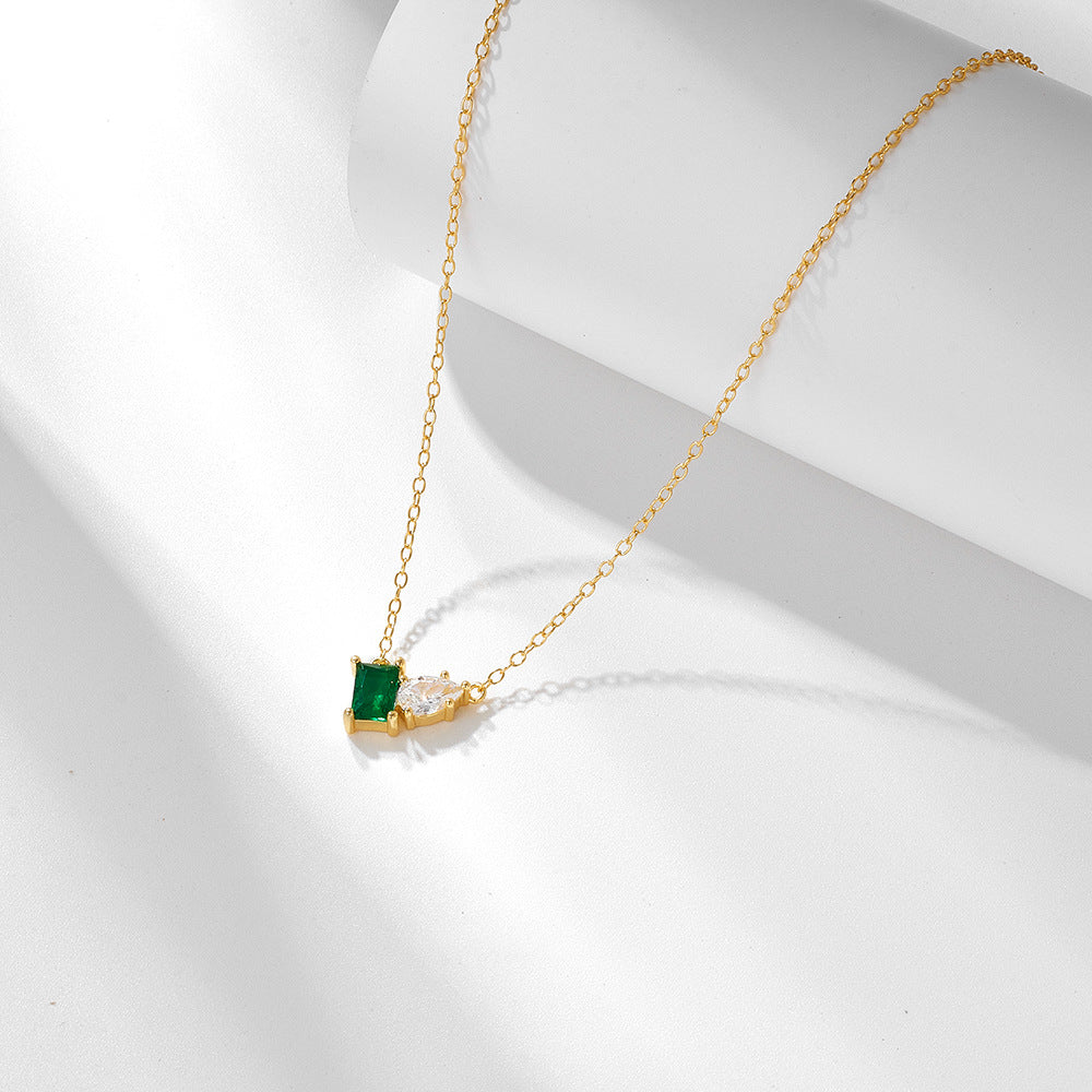 Emerald Duo Necklace