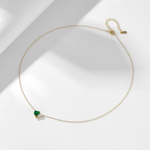 Emerald Heart Necklace