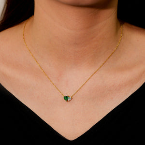 Emerald Heart Necklace