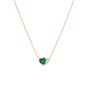 Emerald Heart Necklace