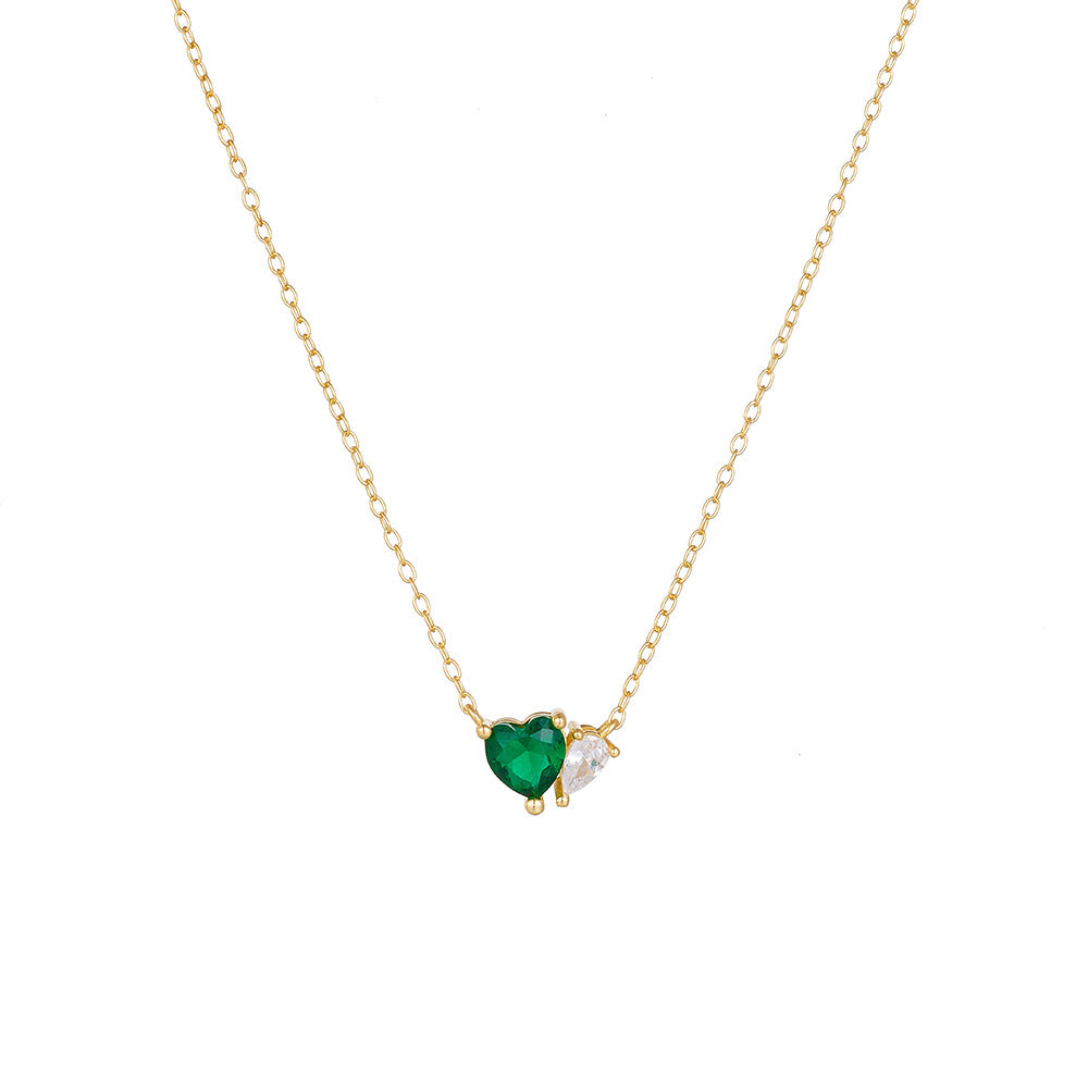 Emerald Heart Necklace