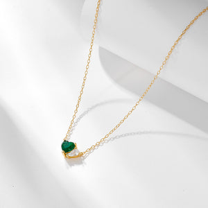 Emerald Heart Necklace