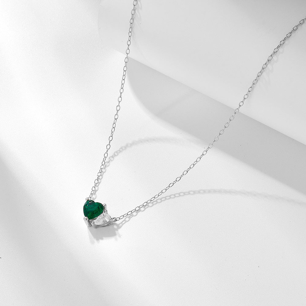 Emerald Heart Necklace