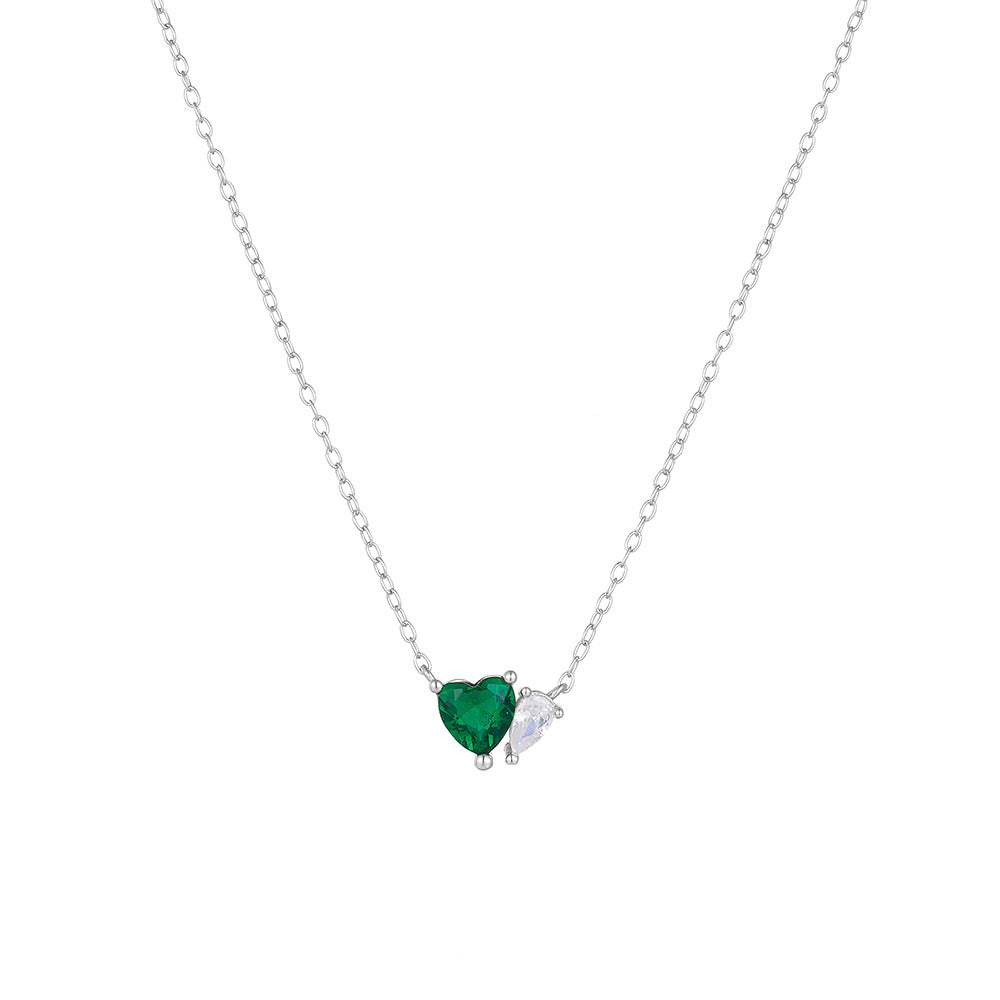 Emerald Heart Necklace