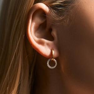 Linked Crystal Hoops