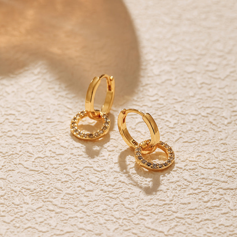 Linked Crystal Hoops