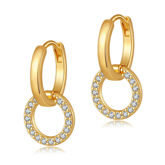 Linked Crystal Hoops