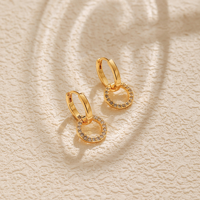 Linked Crystal Hoops