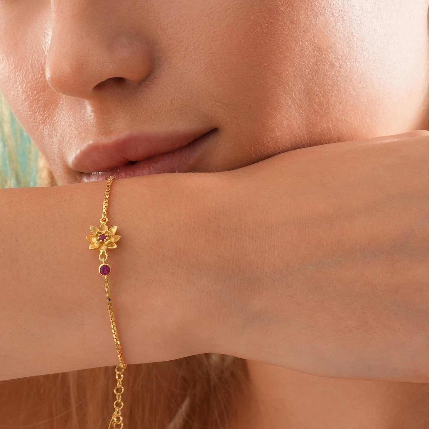 Petal Gem Bloom Bracelet