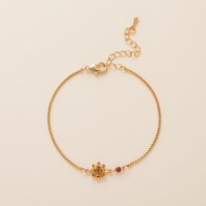 Petal Gem Bloom Bracelet